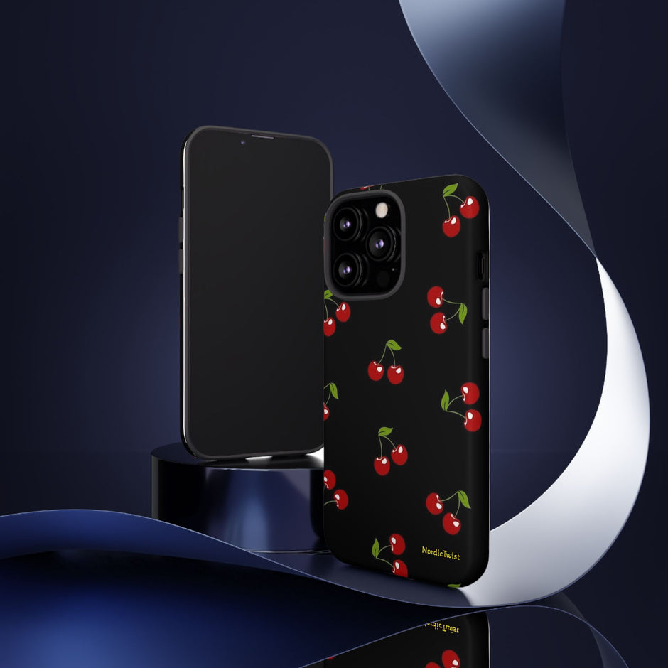 Cherry Pattern Tough Phone Case