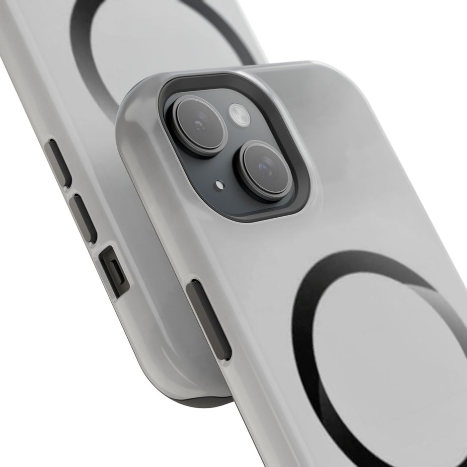 MagSafe Mobilskal – Grå Ringdesign