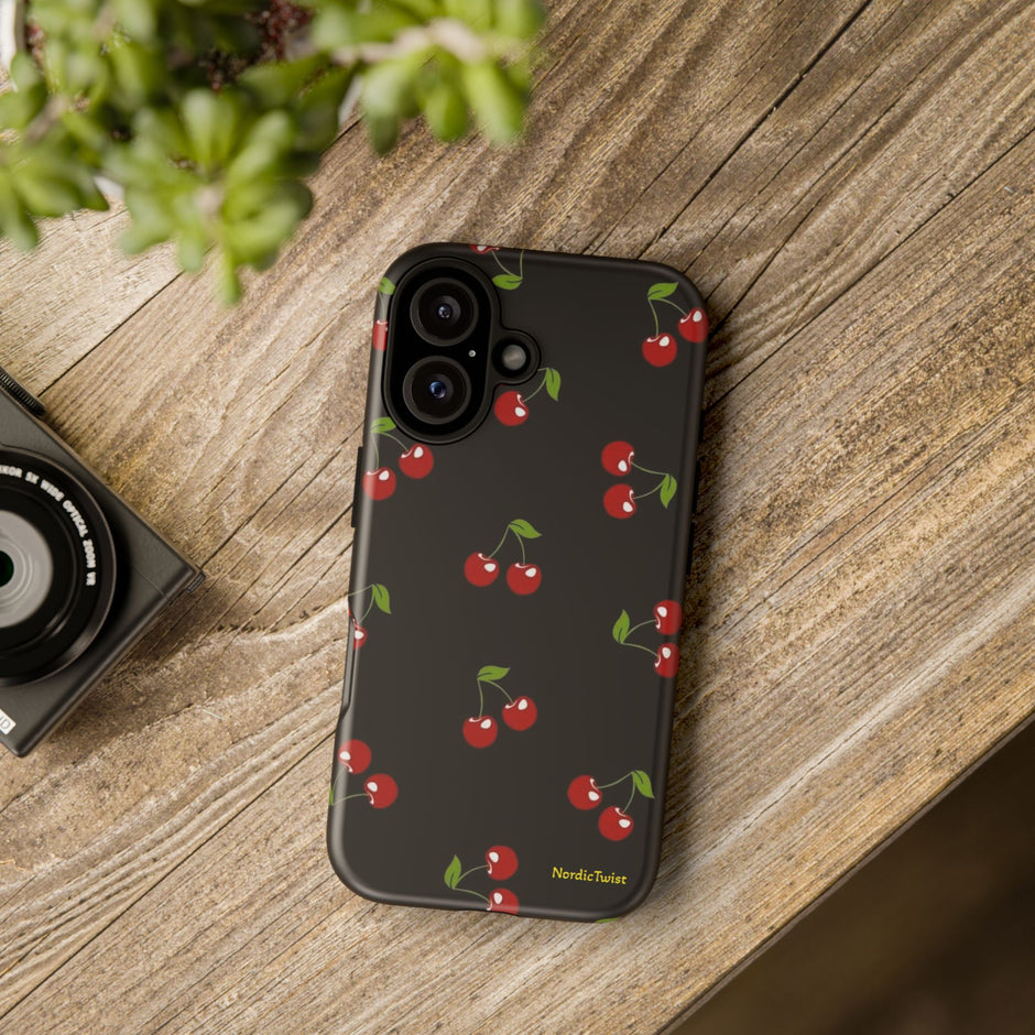 Cherry Pattern Tough Phone Case