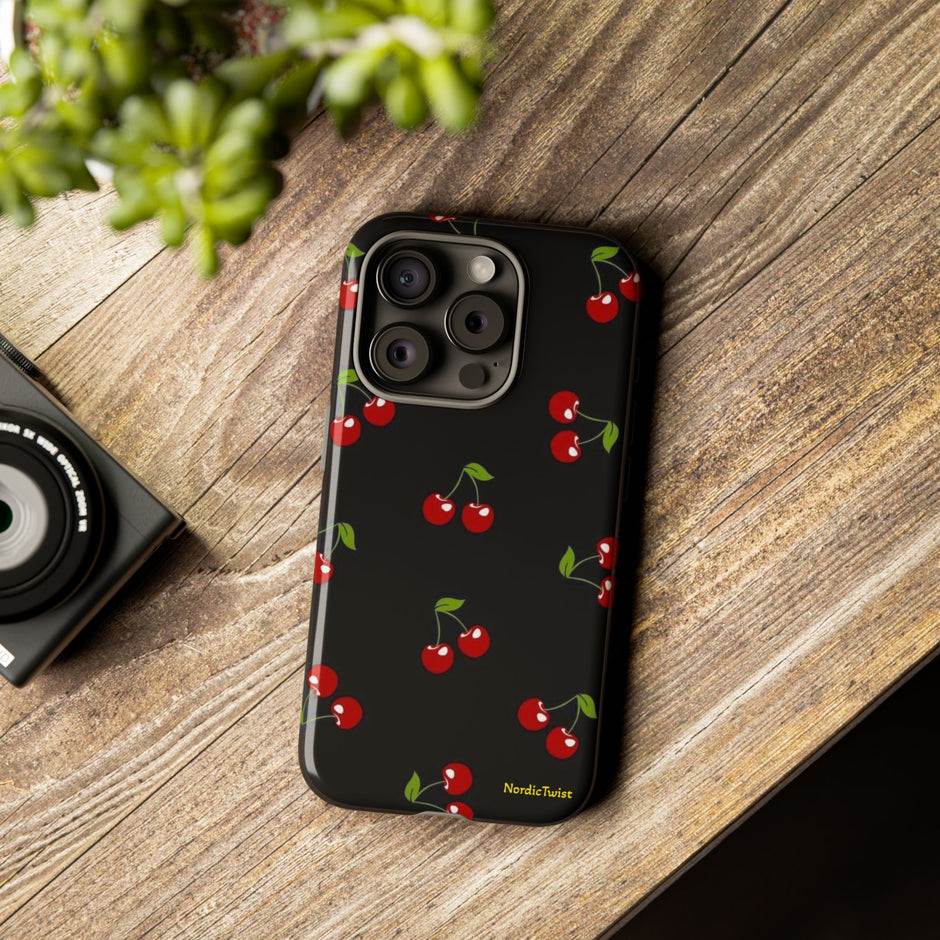 Cherry Pattern Tough Phone Case