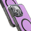 Clear Magnetic Phone Case Minimal Purple