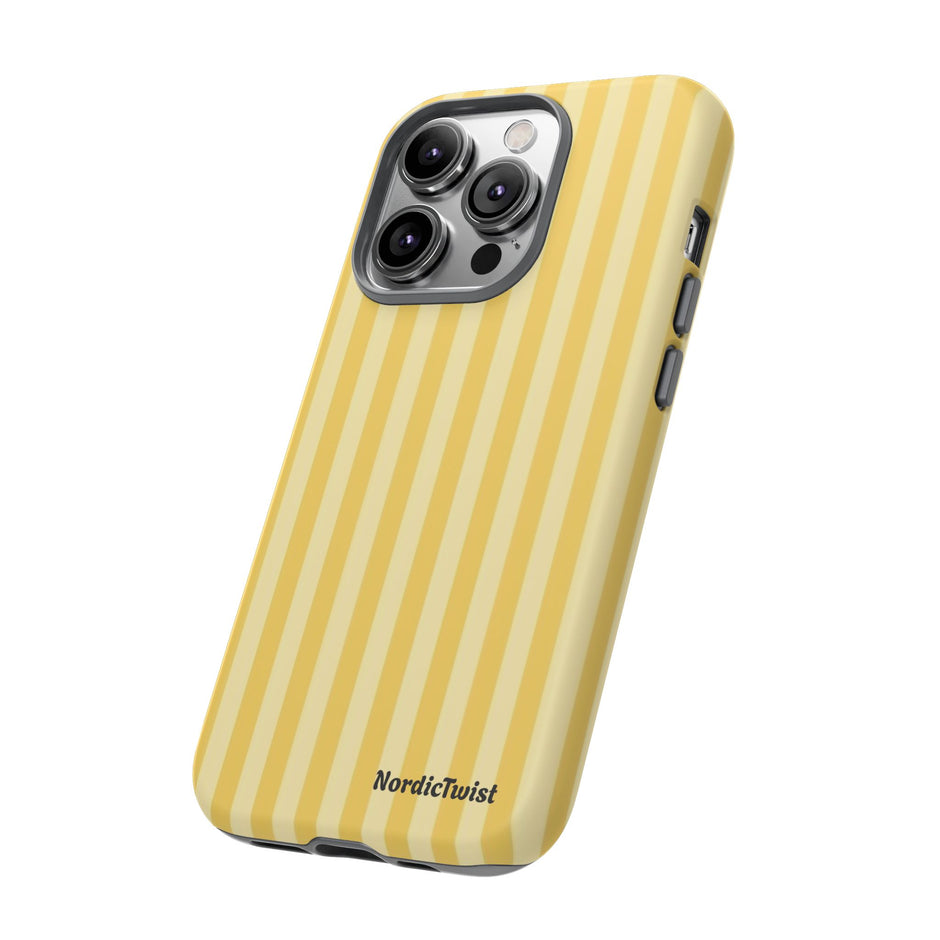 Yellow Stripe Tough Phone Case
