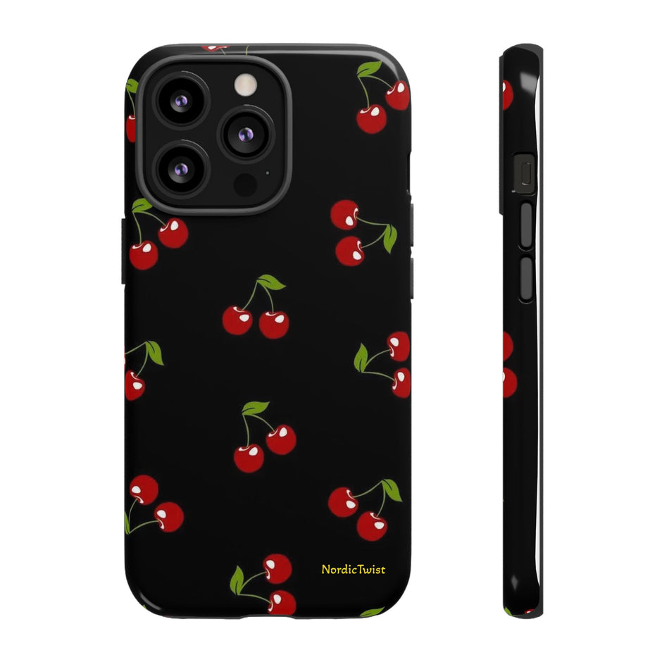 Cherry Pattern Tough Phone Case