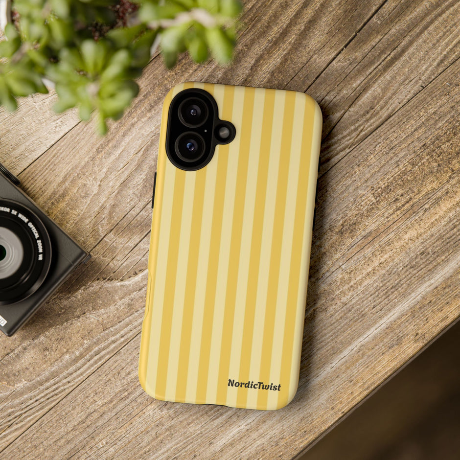 Yellow Stripe Tough Phone Case