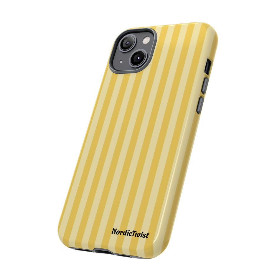 Yellow Stripe Tough Phone Case