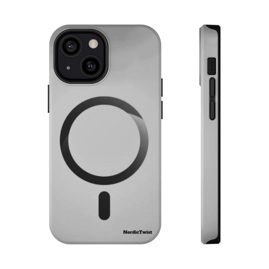 MagSafe Mobilskal – Grå Ringdesign