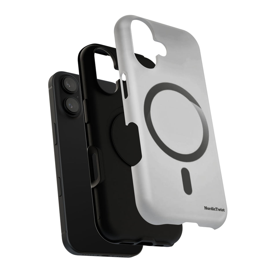 MagSafe Mobilskal – Grå Ringdesign