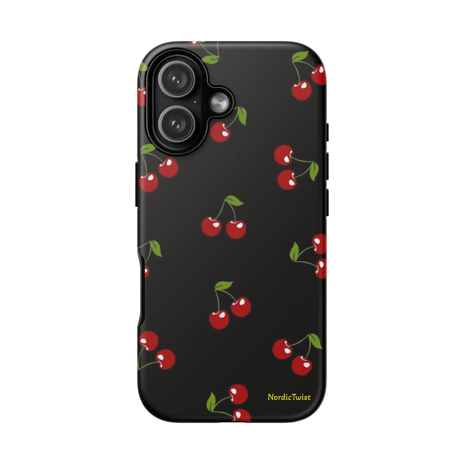 Cherry Pattern Tough Phone Case