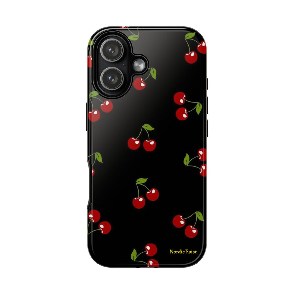 Cherry Pattern Tough Phone Case