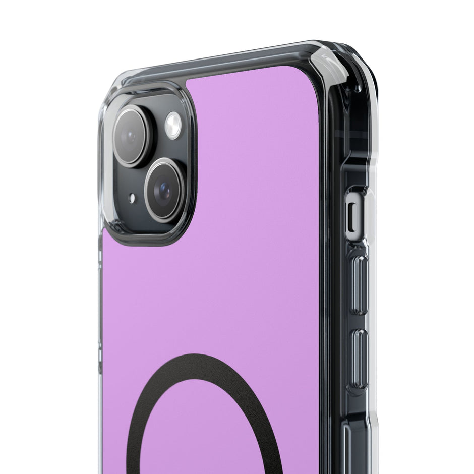 Clear Magnetic Phone Case Minimal Purple