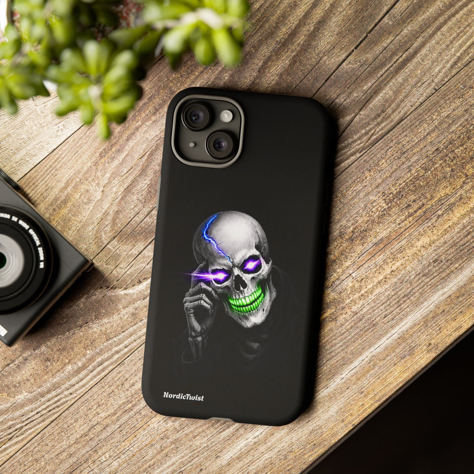 Neon Skull Tough Phone Case