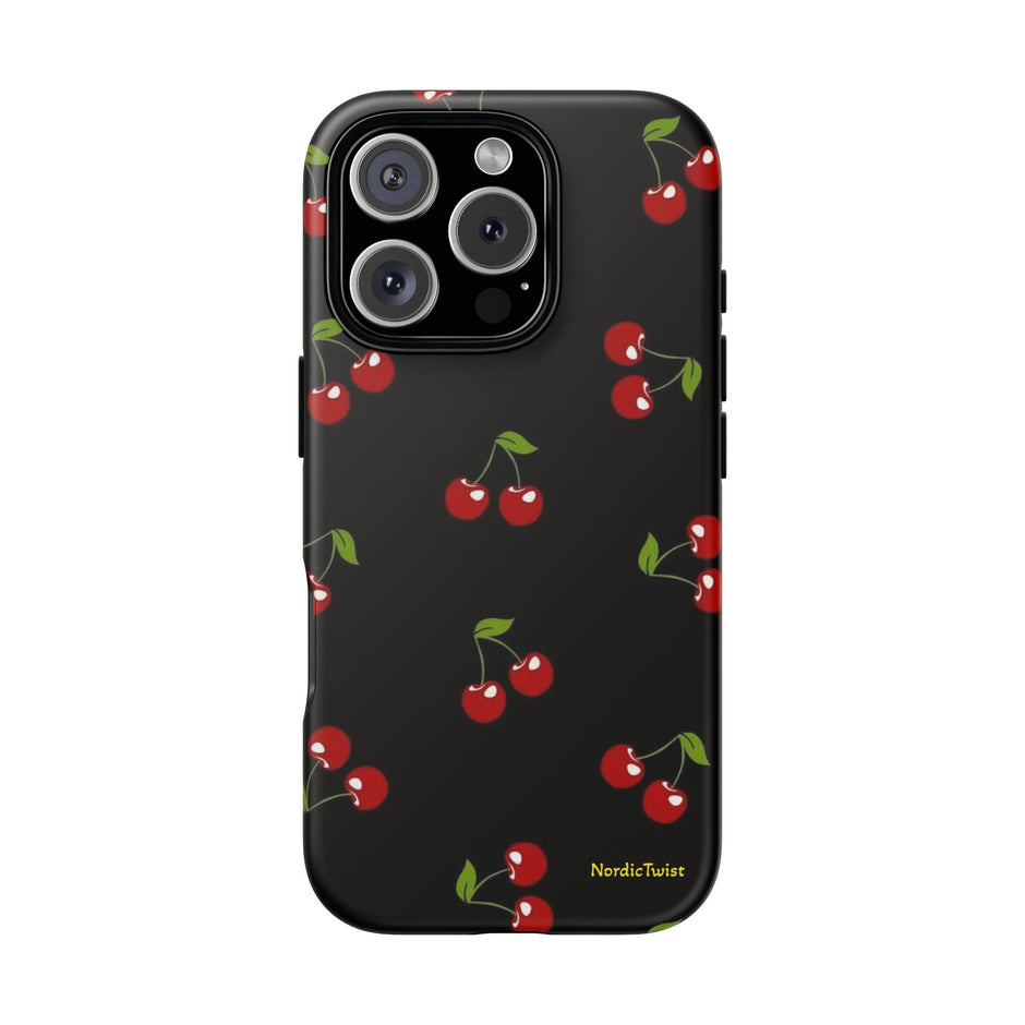 Cherry Pattern Tough Phone Case