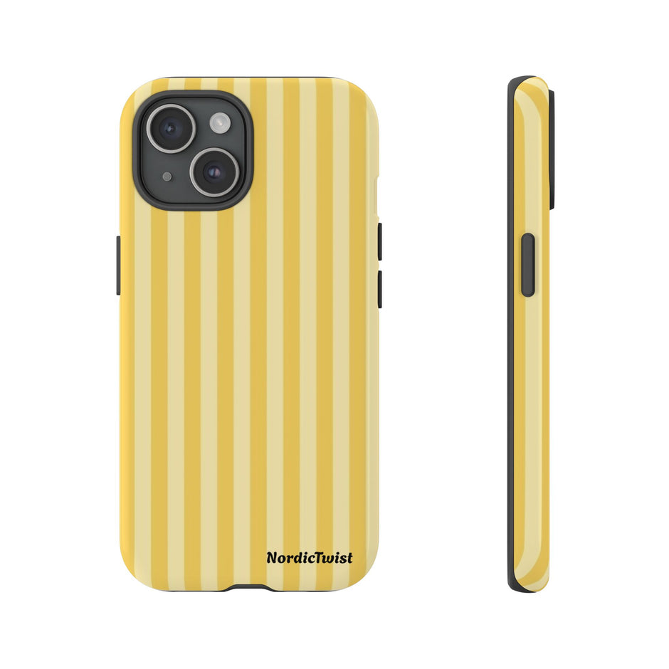 Yellow Stripe Tough Phone Case