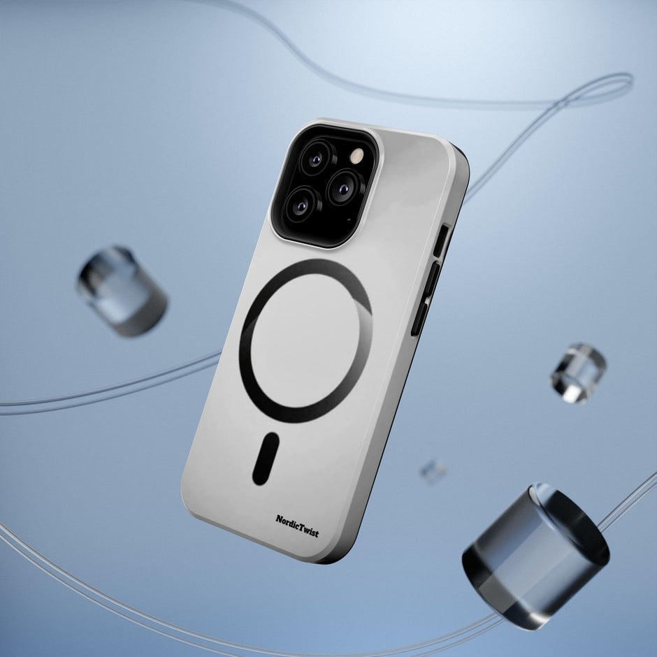 MagSafe Mobilskal – Grå Ringdesign