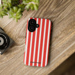 Red Striped Phone Case - Tough Cases for Stylish Protection