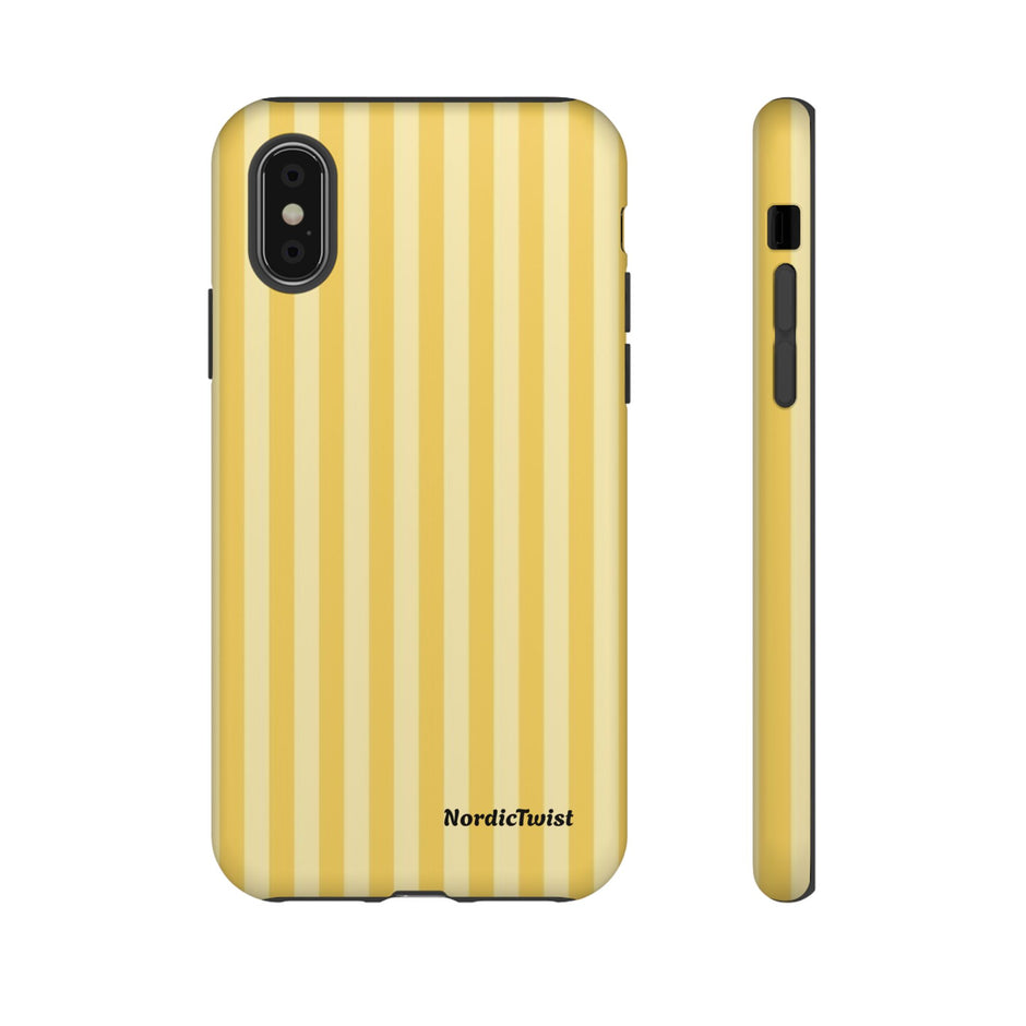 Yellow Stripe Tough Phone Case