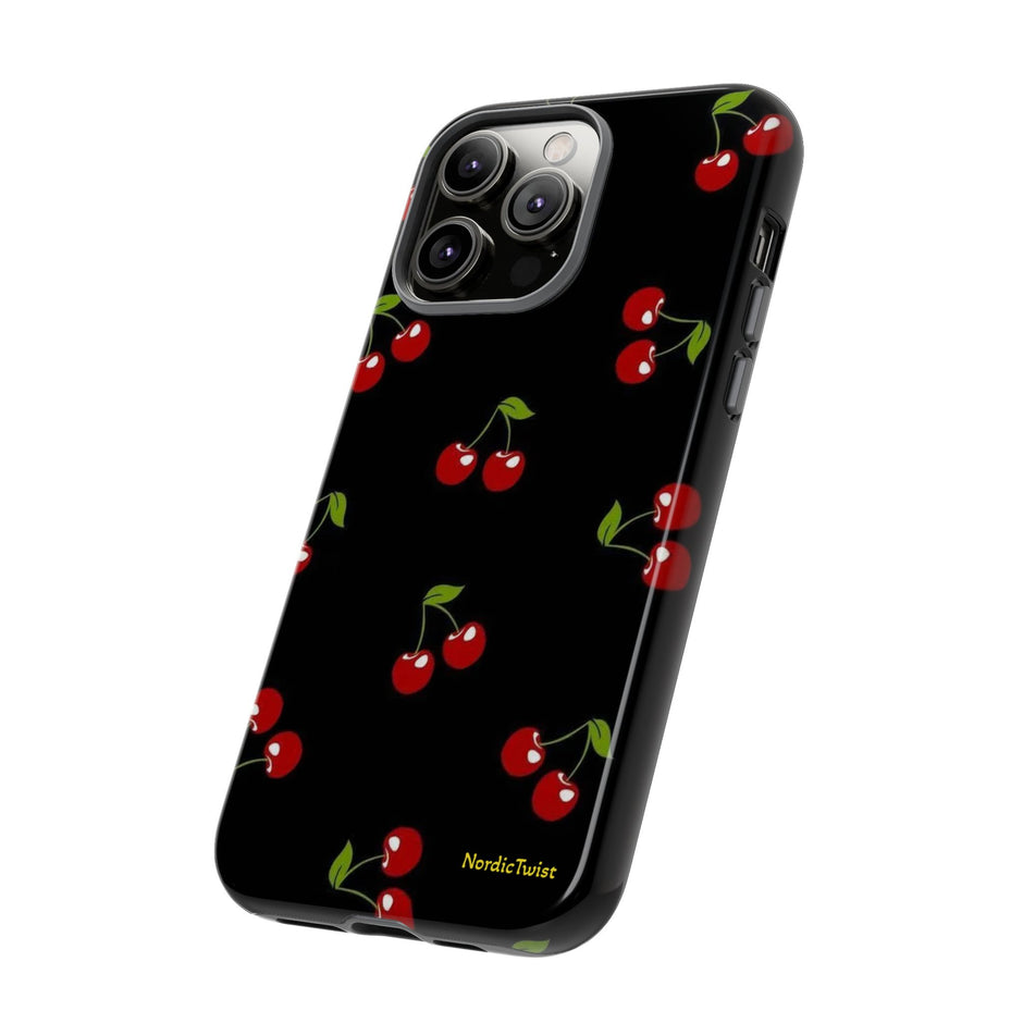 Cherry Pattern Tough Phone Case