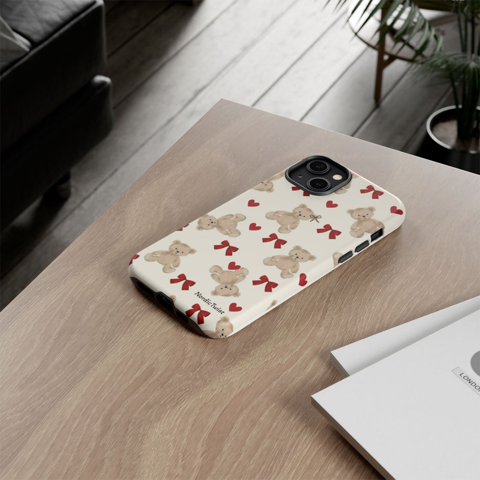 Teddy Bear Hearts Phone Case