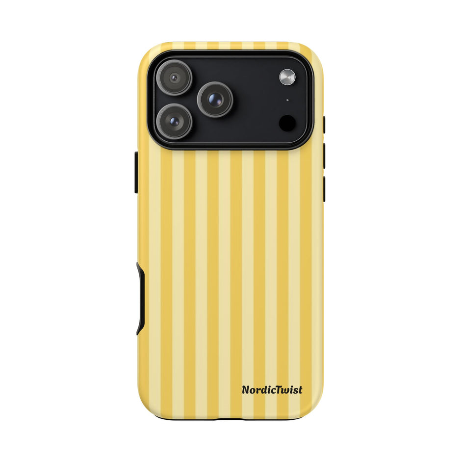 Yellow Stripe Tough Phone Case