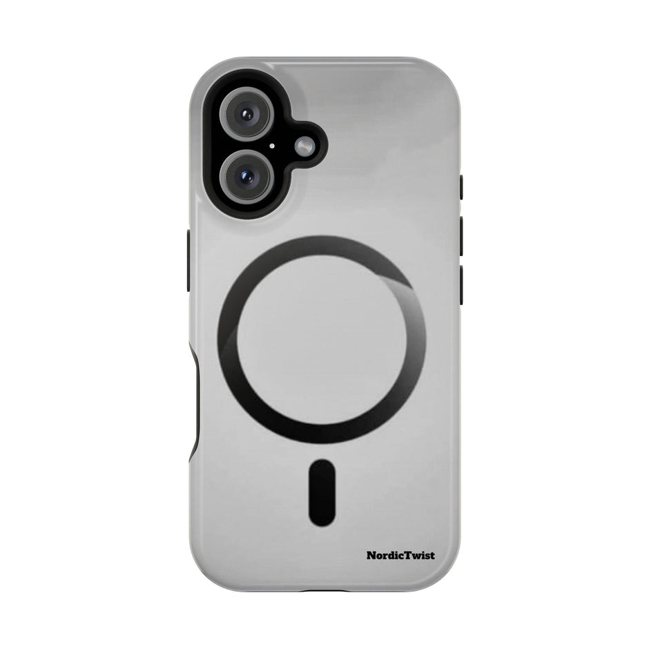 MagSafe Mobilskal – Grå Ringdesign