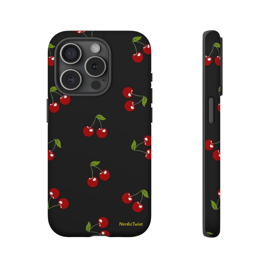 Cherry Pattern Tough Phone Case