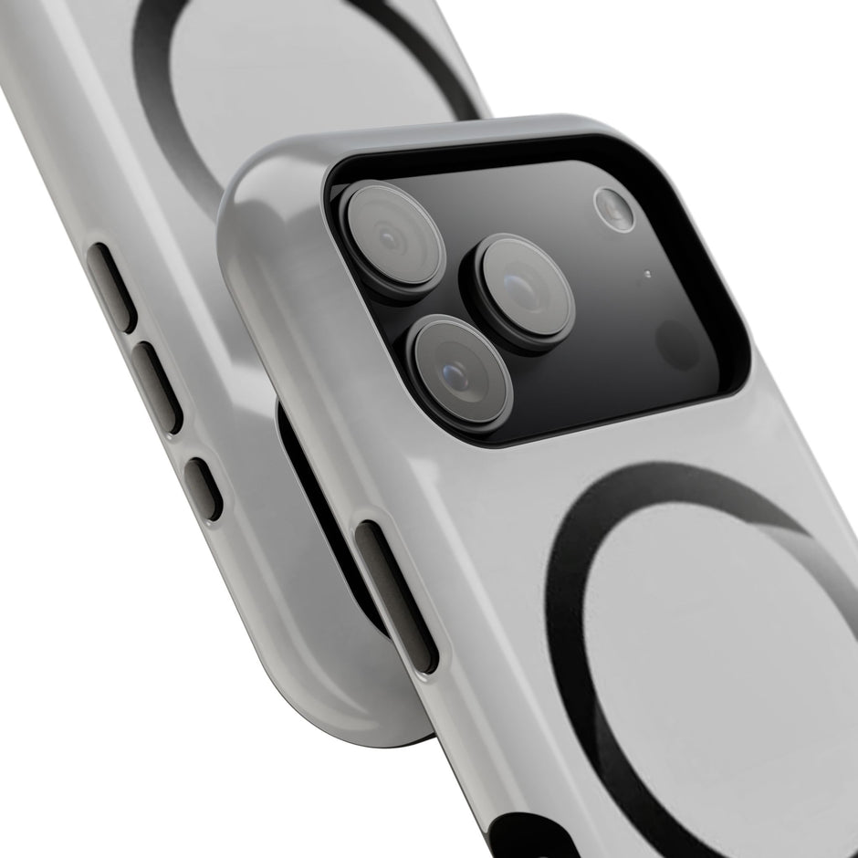 MagSafe Mobilskal – Grå Ringdesign