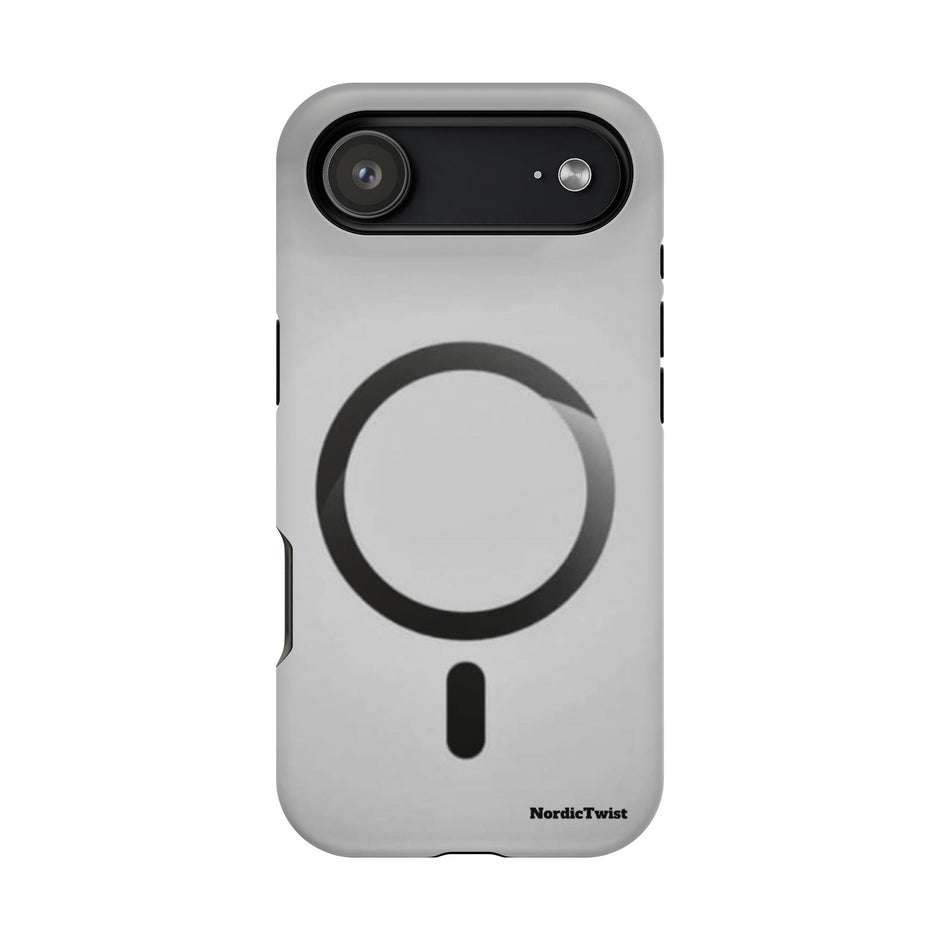 MagSafe Mobilskal – Grå Ringdesign