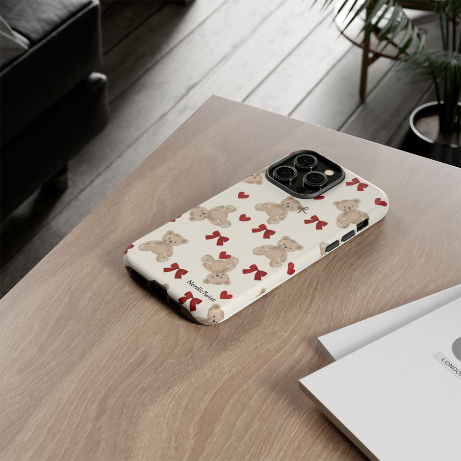 Teddy Bear Hearts Phone Case