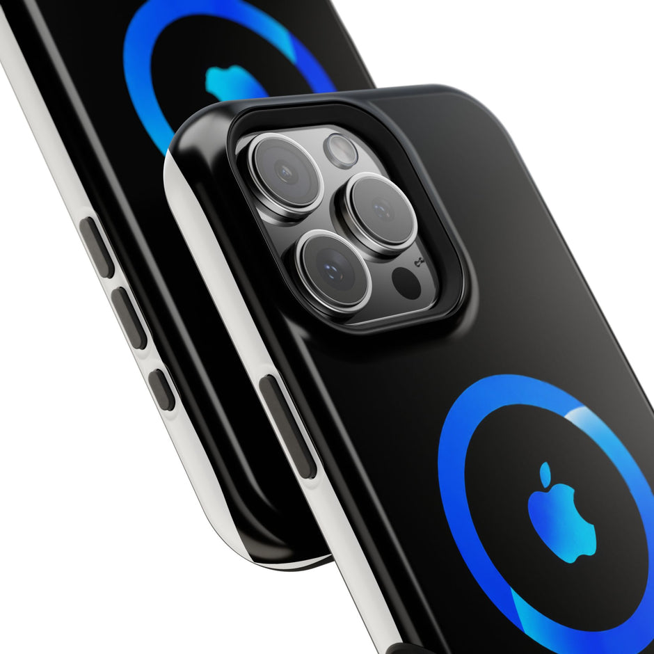 Stöttåligt MagSafe iPhone-skal – Blå Ring