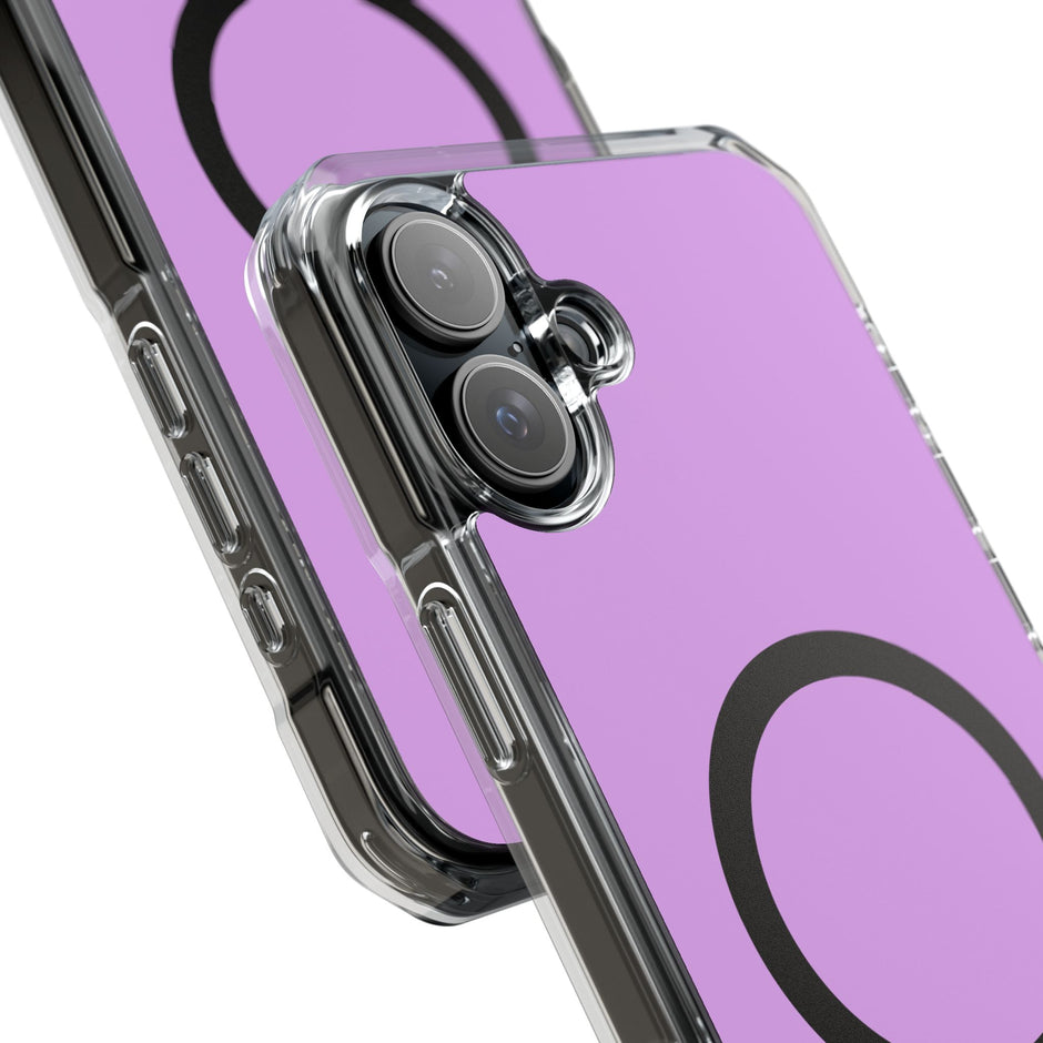 Clear Magnetic Phone Case Minimal Purple