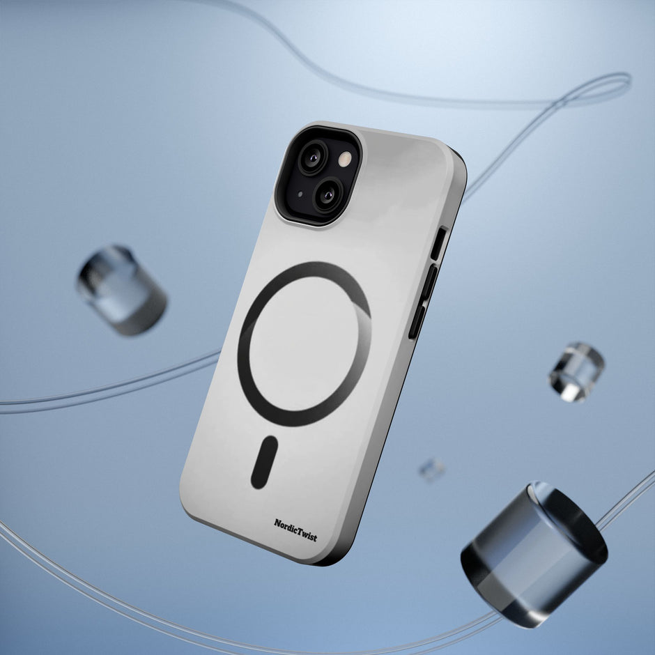 MagSafe Mobilskal – Grå Ringdesign