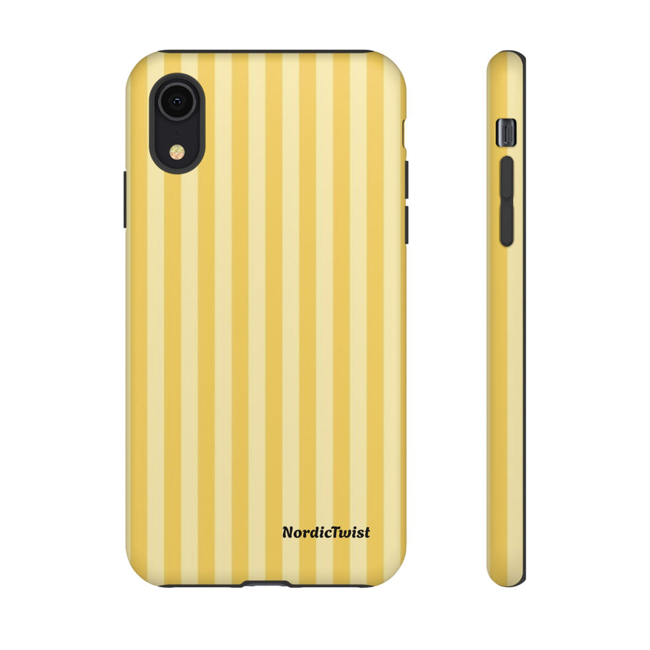 Yellow Stripe Tough Phone Case