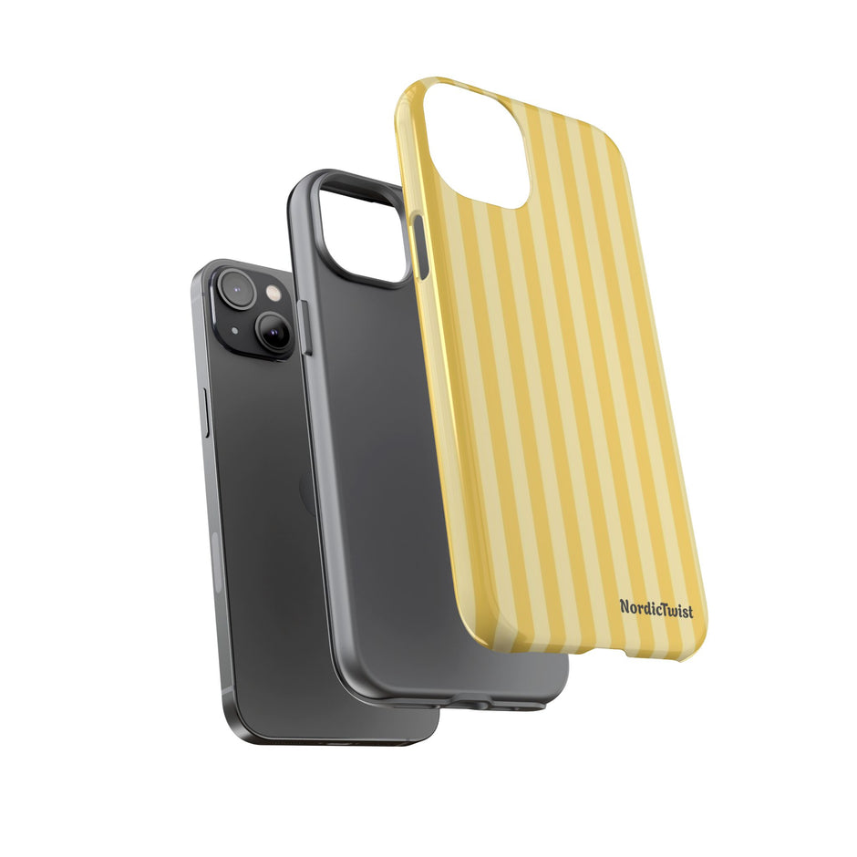 Yellow Stripe Tough Phone Case