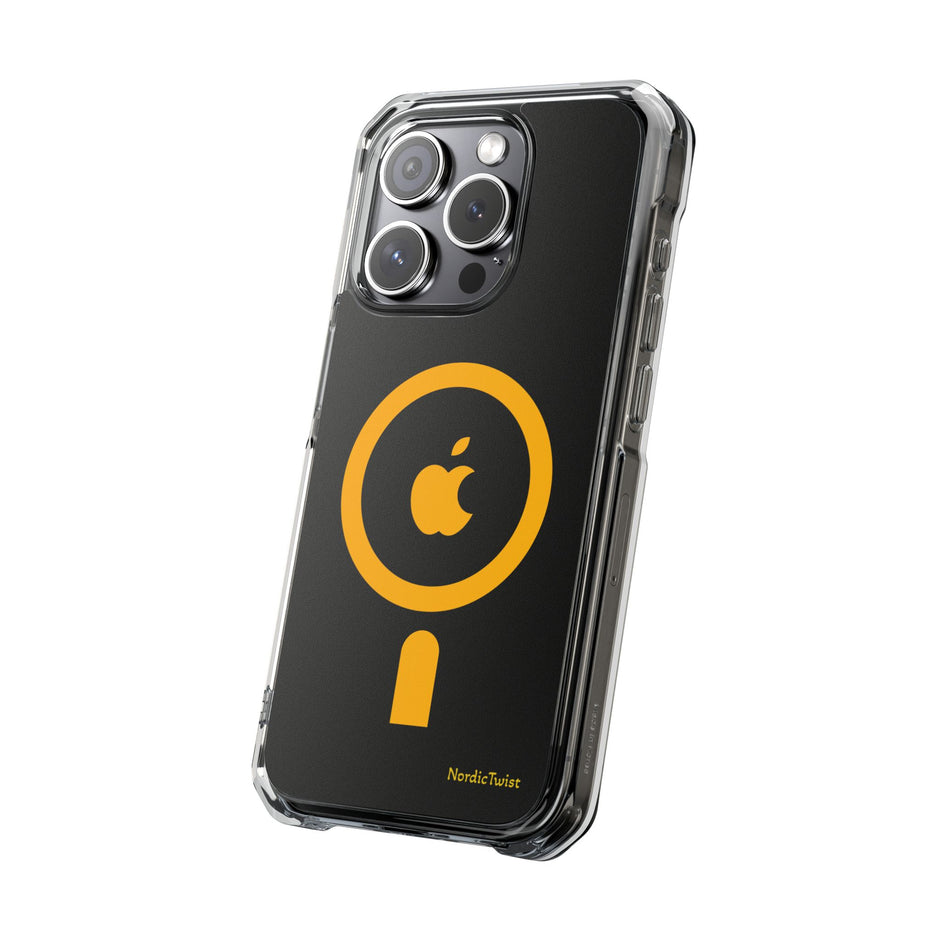 MagSafe Clear Phone Case – Yellow Ring