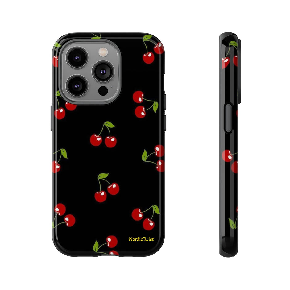 Cherry Pattern Tough Phone Case