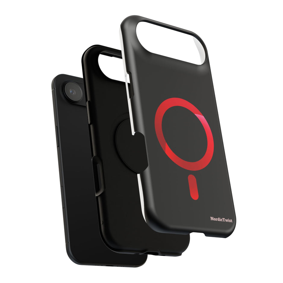 MagSafe Mobilskal – Röd Ringdesign