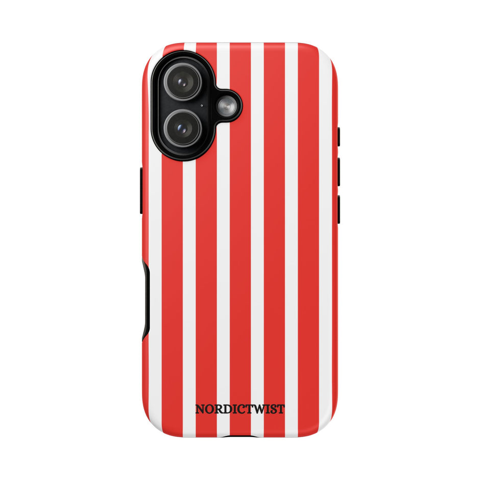Red Striped Phone Case - Tough Cases for Stylish Protection