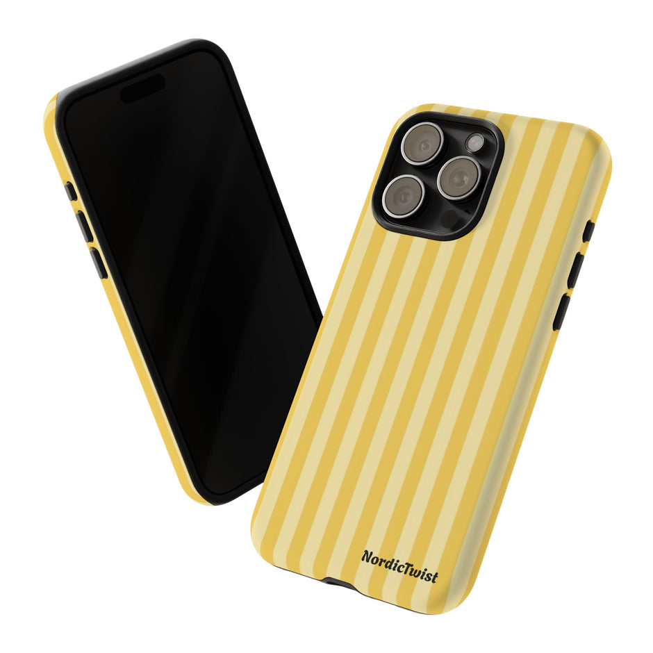 Yellow Stripe Tough Phone Case