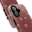 Cherry Bow Phone Case — Cute Red Gradient Protective Cover