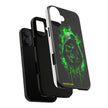 Tough Phone Case – Green Grim Reaper Skull Gothic Design