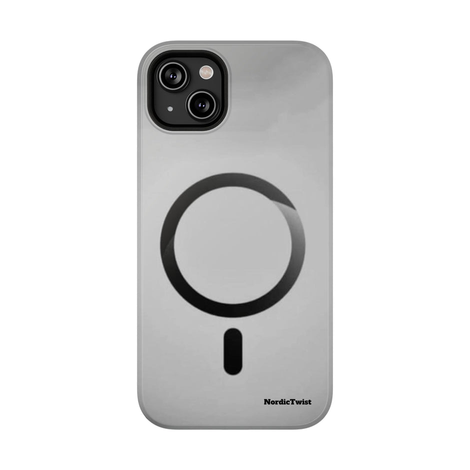 MagSafe Mobilskal – Grå Ringdesign
