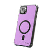 Clear Magnetic Phone Case Minimal Purple