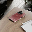 Cherry Bow Phone Case — Cute Red Gradient Protective Cover