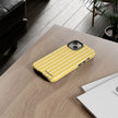 Yellow Stripe Tough Phone Case