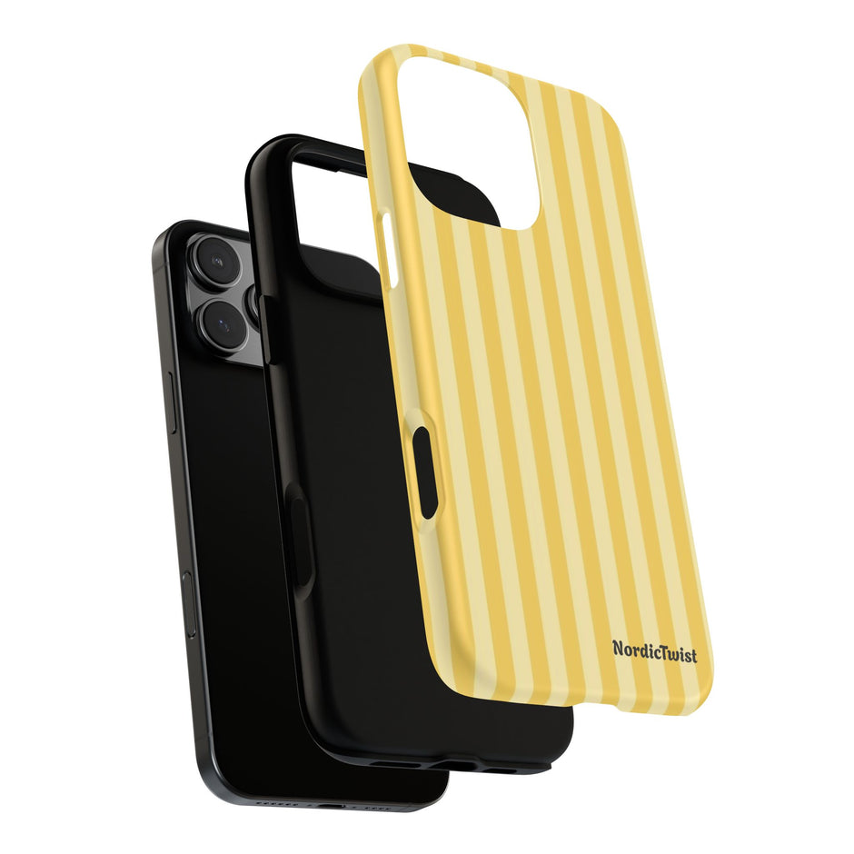 Yellow Stripe Tough Phone Case