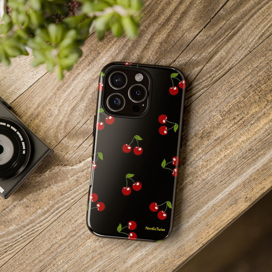 Cherry Pattern Tough Phone Case