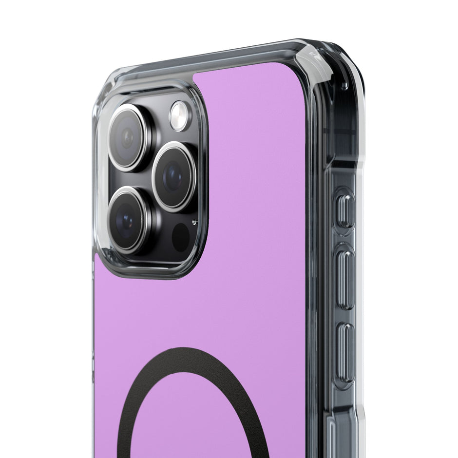 Clear Magnetic Phone Case Minimal Purple