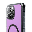 Clear Magnetic Phone Case Minimal Purple