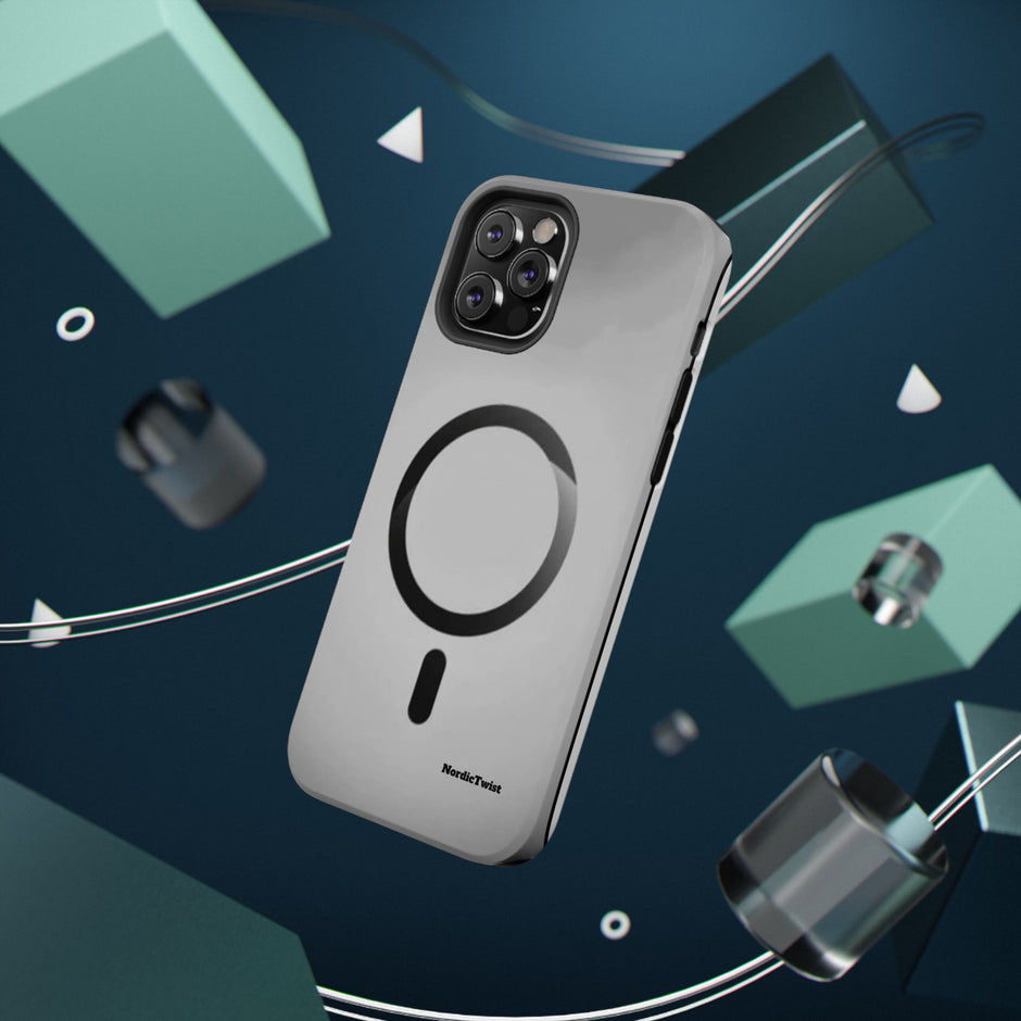 MagSafe Mobilskal – Grå Ringdesign