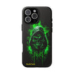 Tough Phone Case – Green Grim Reaper Skull Gothic Design